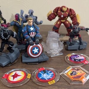 Marvel Superhero Action Figure Collection - Red, Blue, Gold